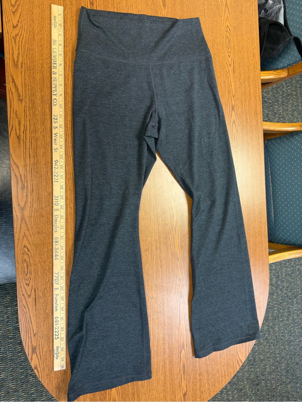 Women’s Charcoal Gray Flare Leggings